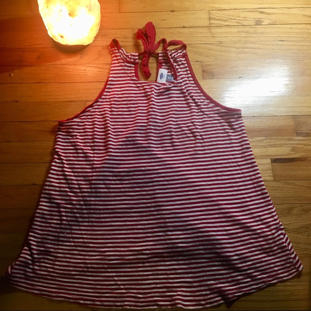 Striped Halter Tank Top